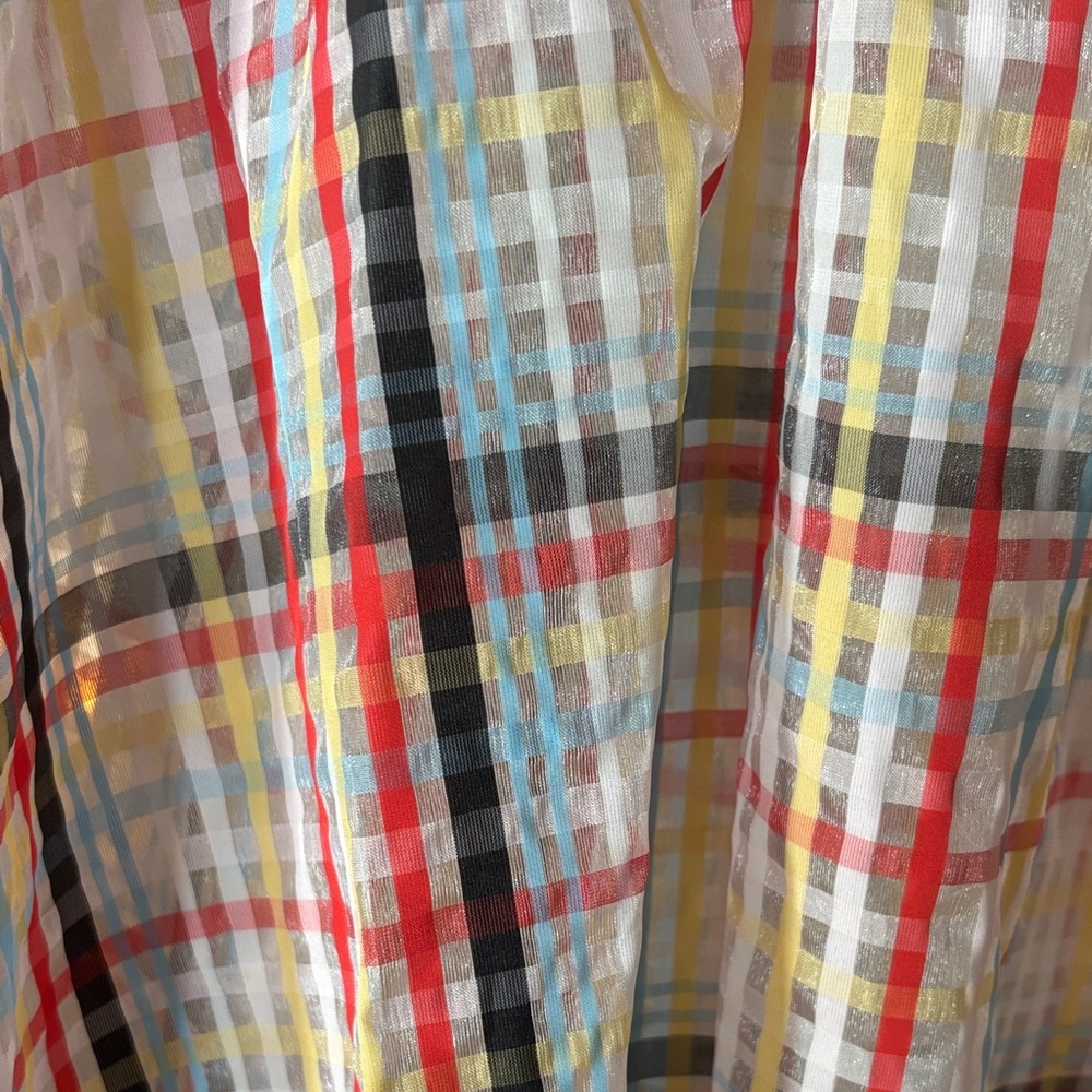 Urban Outfitters Colorful Plaid A-Line Skirt - Picture 4 of 4
